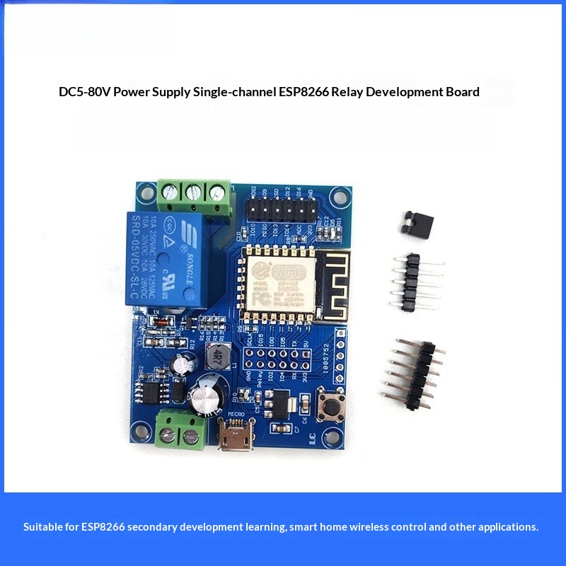 Relay 8 Channel Board - ESP8266 WiFi Ein-Kanal-Relaismodul, 8-80V DC oder