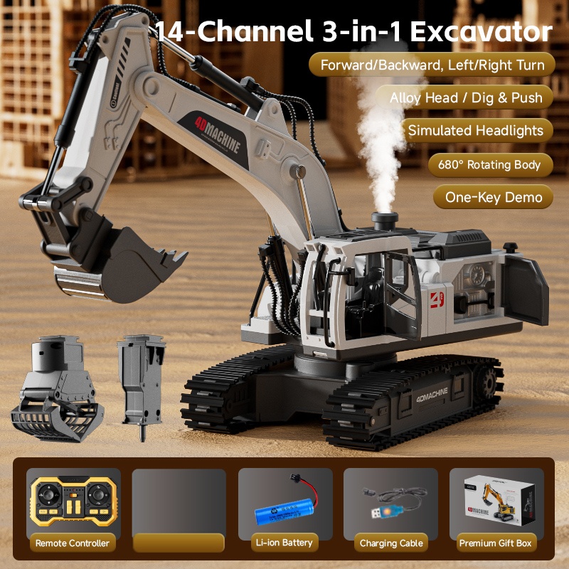 RC Legierungs-Bagger 14-Kanal  – Home Automation Tutorial Bewertung und Preis
