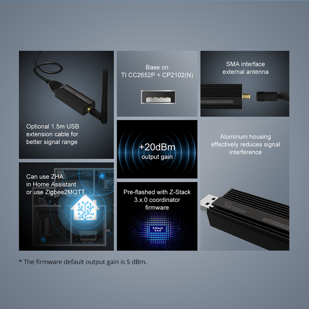 SONOFF Zigbee-Gateway 3.0 ZBDo – Zigbee Coordinator Stick Bewertung und Preis