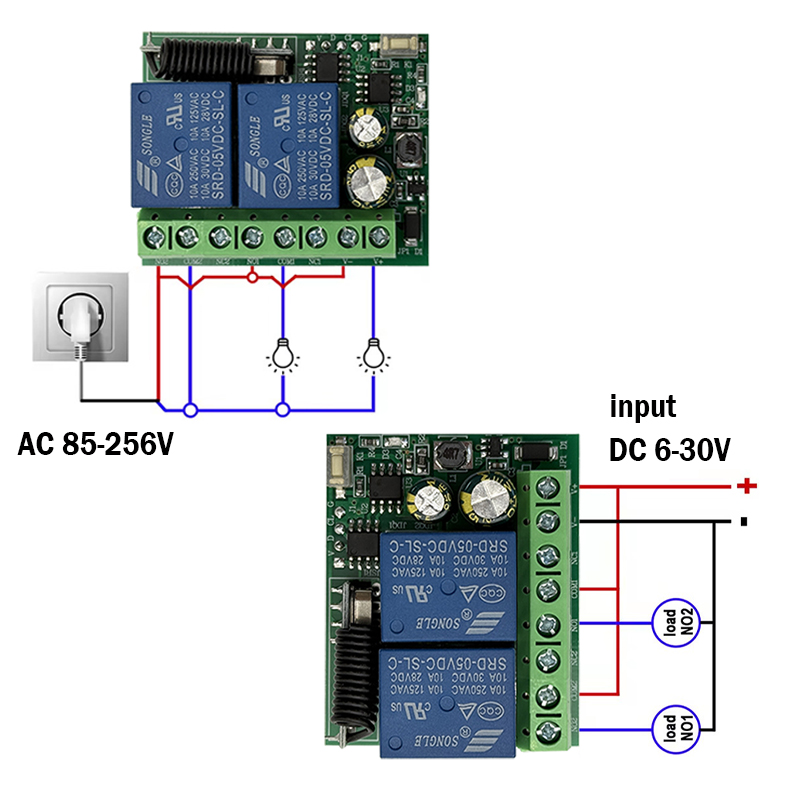 DC 12V 24V AC 220V RF433 2CH M – 433Mhz Receiver Module Bewertung und Preis