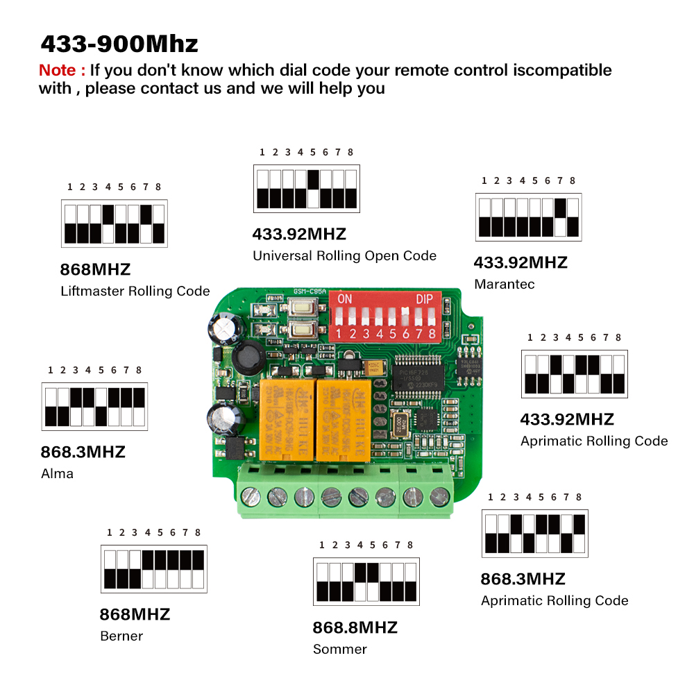 1-10 stücke Universal Garage E – 433Mhz Receiver Module Bewertung und Preis